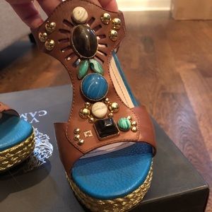 Vince Camuto Wedges Jeweled